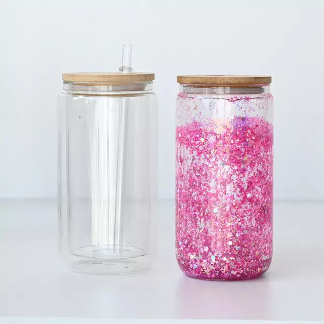 24oz glass snowglobe